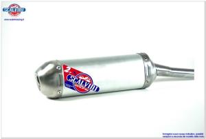 Standard Silencer for two strokes engine, in aluminium with inox cap .TM 250-300 ('08/'14).